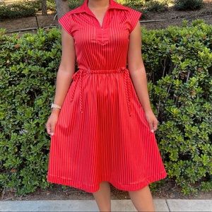 Red vintage dress